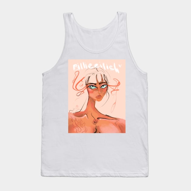 Portrait Tank Top by valentyna mohylei